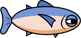 Blue fish swimming in the pond