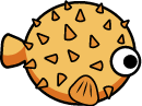 Pufferfish swimming