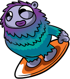 Space Surfing Fuzzy Fella