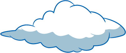 A large cloud behind the Fuzztopian mountains